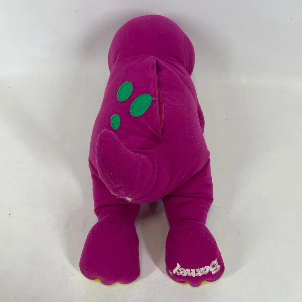 Vintage Playskool Barney the Dinosaur Talking Plush Toy 1990s Tested Works